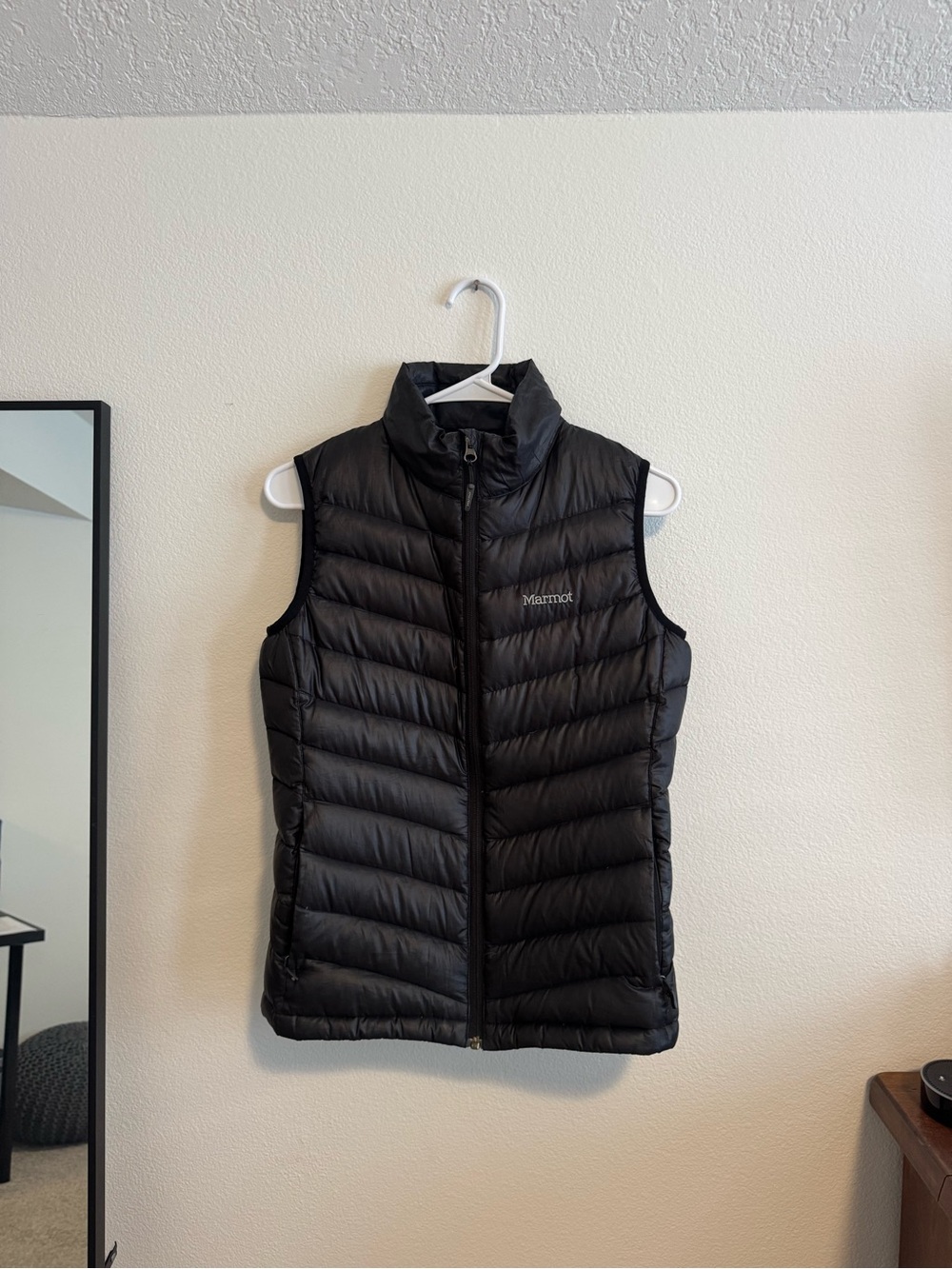 Marmot Black Quilted Down Vest for Women